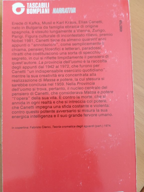 Lotto due libri di Elias Canetti, La lingua salvata, La …