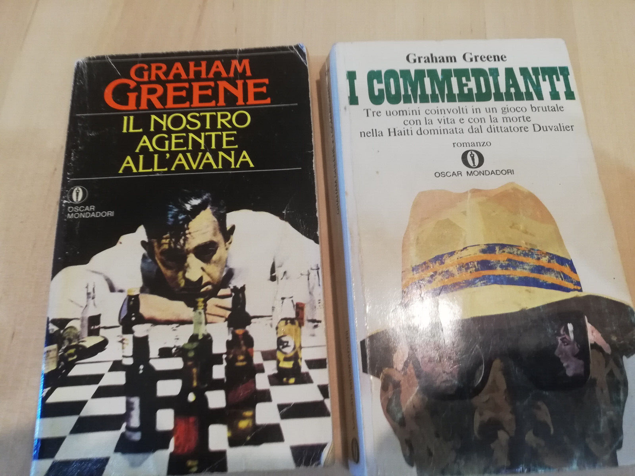 Lotto due libri di Graham Greene, I commedianti, Il nostro …