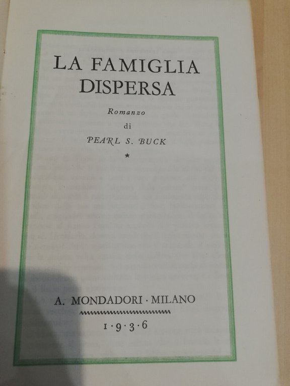 Lotto 3 libri Pearl S. Buck Medusa, L'esilio Famiglia dispersa …