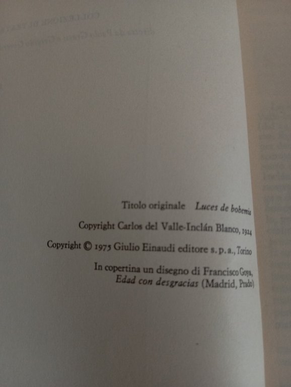 Luci di Bohème, Ramòn de Valle-Inclàn, Einaudi Teatro, 1975 | Immagine Gallery 12