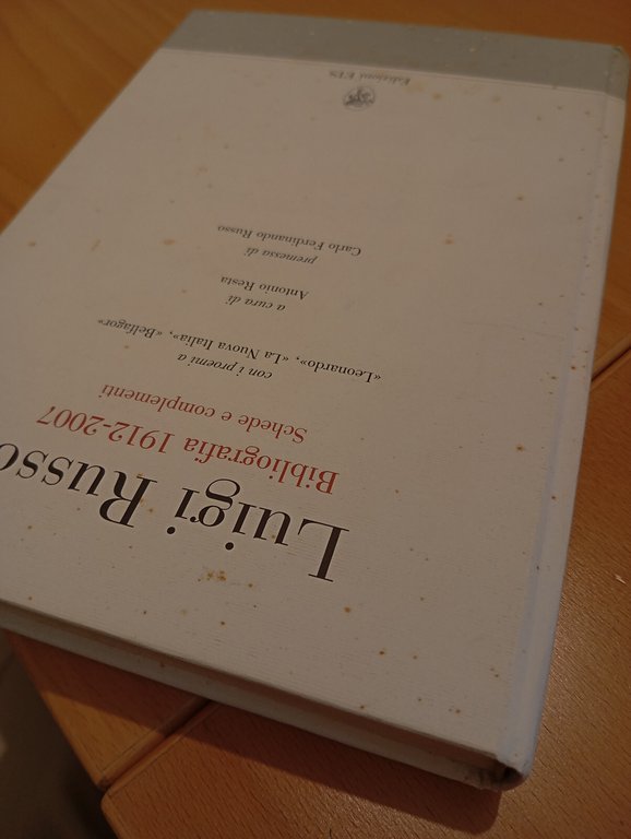 Luigi Russo. Bibliografia 1912 - 2007, a cura di A. … | Immagine Gallery 8