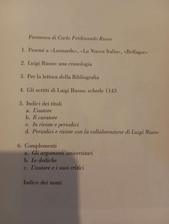 Luigi Russo. Bibliografia 1912 - 2007, a cura di A. …