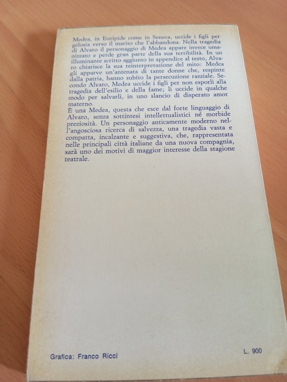 Lunga notte di Medea, Corrado Alvaro, Bompiani, 1966