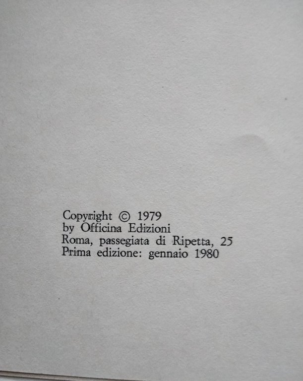 Luogo + bersaglio, Giuseppe Bartolucci, Richard Foreman, Officina, 1980