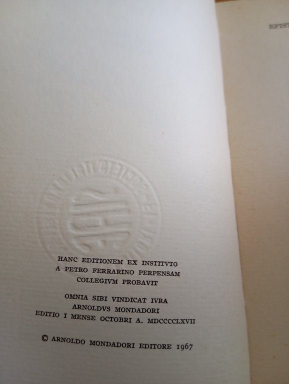 M. Tulli Ciceronis, Epistularum ad Familiares, 8 volumi, mondadori 1967 | Immagine Gallery 8