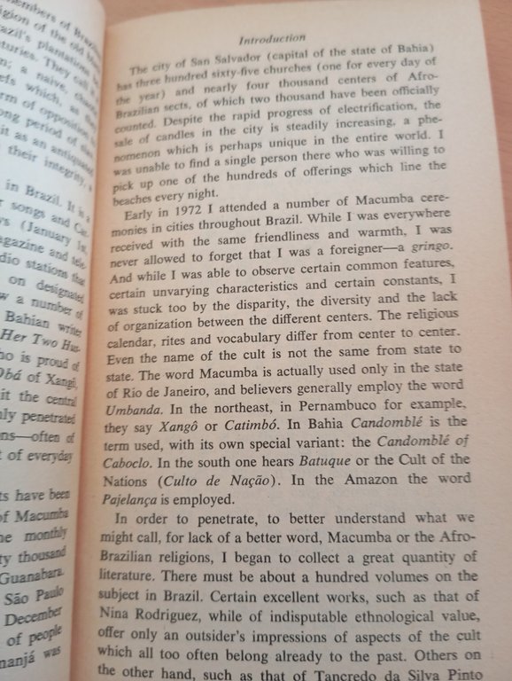 Macumba. The teching of Maria-José, mothers of the Gods, Sege …