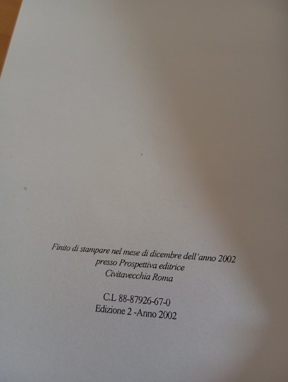 Magia di un'idea, Chiara Del Santo, Prospettiva Editrice, 2002