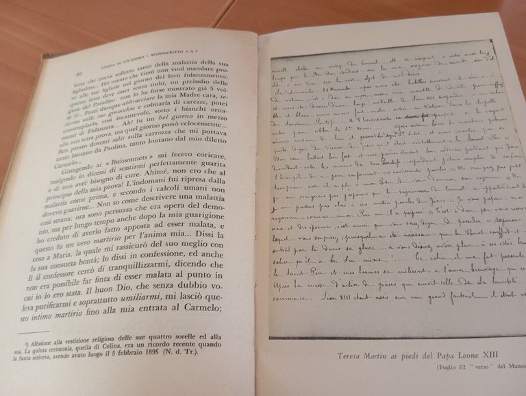 Manoscritti autobiografici di Sante Teresa di Gesù Bambino, Ancora, 1958