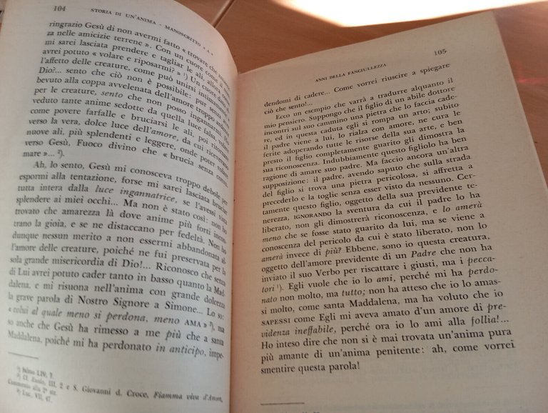 Manoscritti autobiografici di Sante Teresa di Gesù Bambino, Ancora, 1958