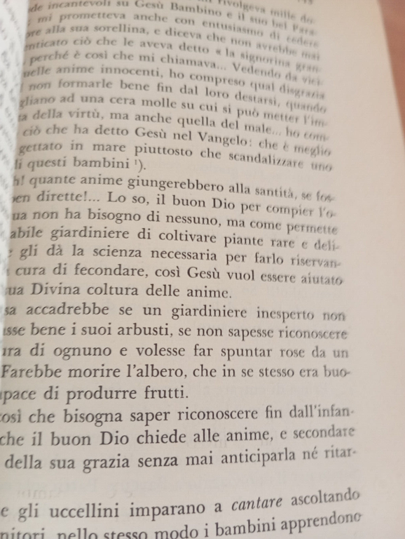 Manoscritti autobiografici di Sante Teresa di Gesù Bambino, Ancora, 1958