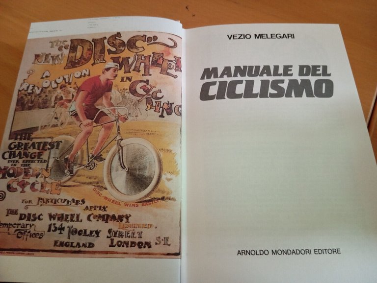 Manuale del ciclismo, Vezio Melegari, Mondadori, 1986