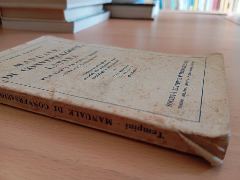 Manuale di conversazione latina, Ottavio Tempini, SEI, 1937