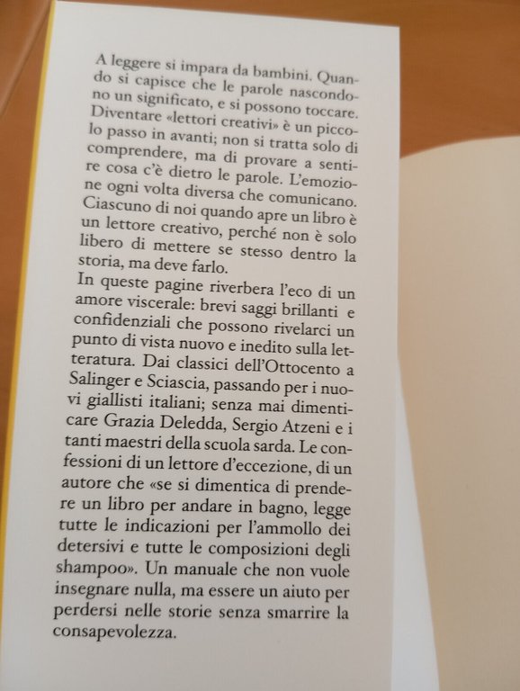 Manuale di lettura creativa, Marcello Fois, Einaudi, 2016