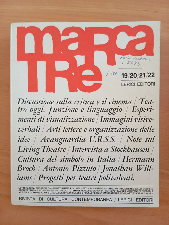Marcatrè. Notiziario di cultura contemporanea, 19 29 21 22, Lerici … | Immagine Gallery 1
