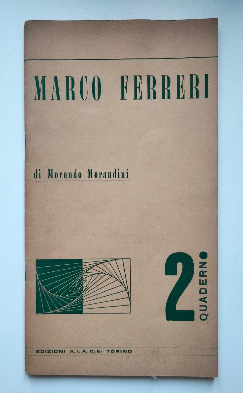Marco Ferreri, Morando Morandini, Edizioni AIACE, 1970