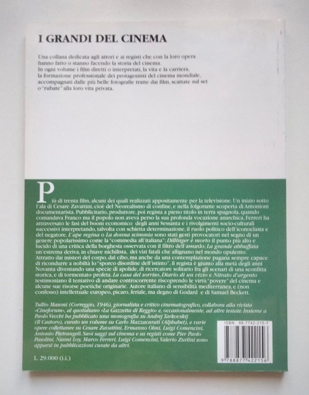 Marco Ferreri, Tullio Masoni, Gremese Editore, 1998