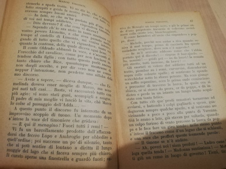 Marco Visconti, Tommaso Grossi, 1923, Adriano Salani