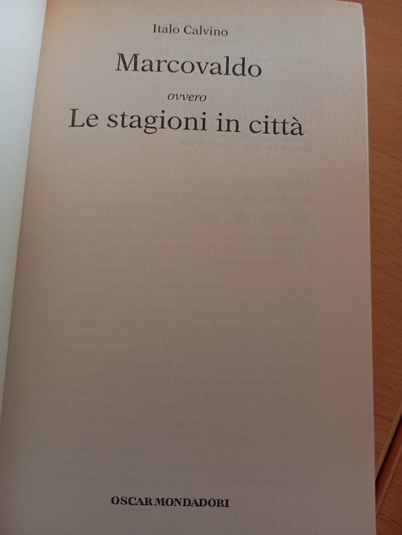 Marcovaldo, Italo Calvino, Oscar Mondadori, 2002, Bella edizione