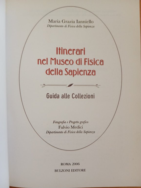 Maria Grazia Ianniello, Itinerari nel Museo di Fisica della Sapienza, … | Immagine Gallery 5