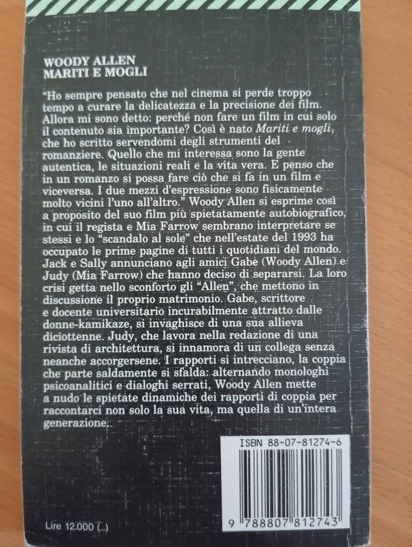 Mariti e mogli, Woody Allen, Feltrinelli, 1994