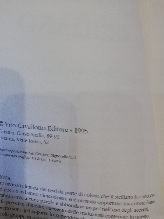 Marziale in siciliano, Salvatore Puglisi, Vito Cavallotto Editore, 1995