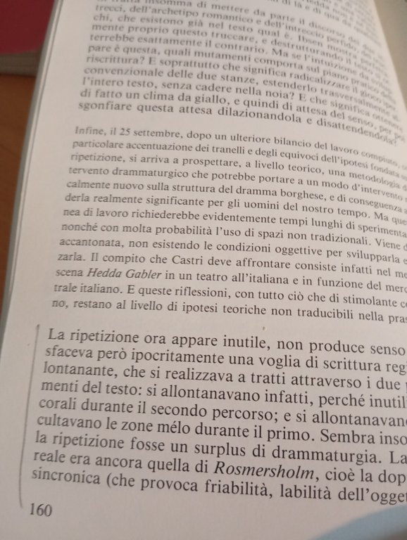 Massimo Castri, Ibsen postborghese, E. Capriolo, Ubulibri, 1984