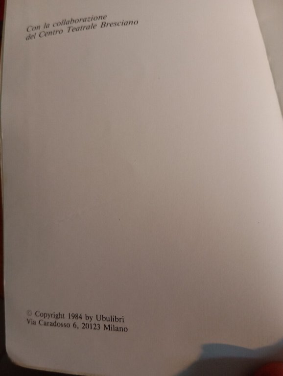 Massimo Castri, Ibsen postborghese, E. Capriolo, Ubulibri, 1984