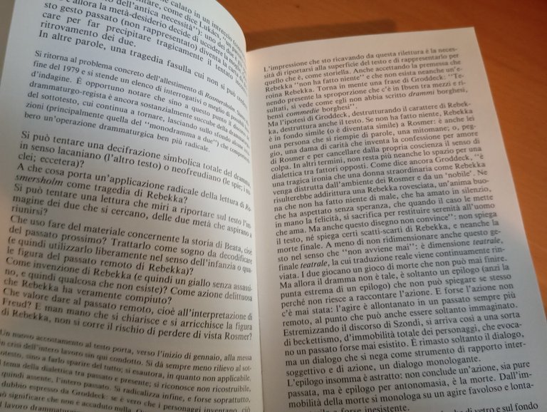 Massimo Castri, Ibsen postborghese, E. Capriolo, Ubulibri, 1984