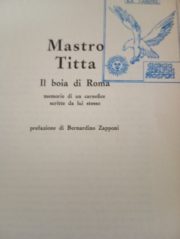 Mastro Titta, Le memorie del boia di Roma, 1971