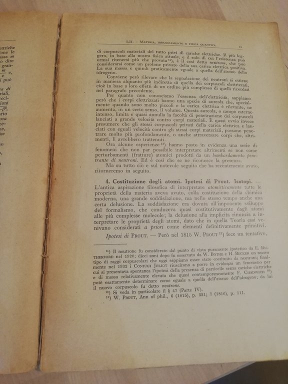 Materia irraggiamento e fisica quantica, Paolo Straneo, Hoepli, 1947