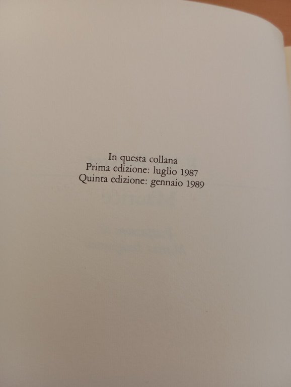 Maurice, E. M. Forster, Garzanti, 1989