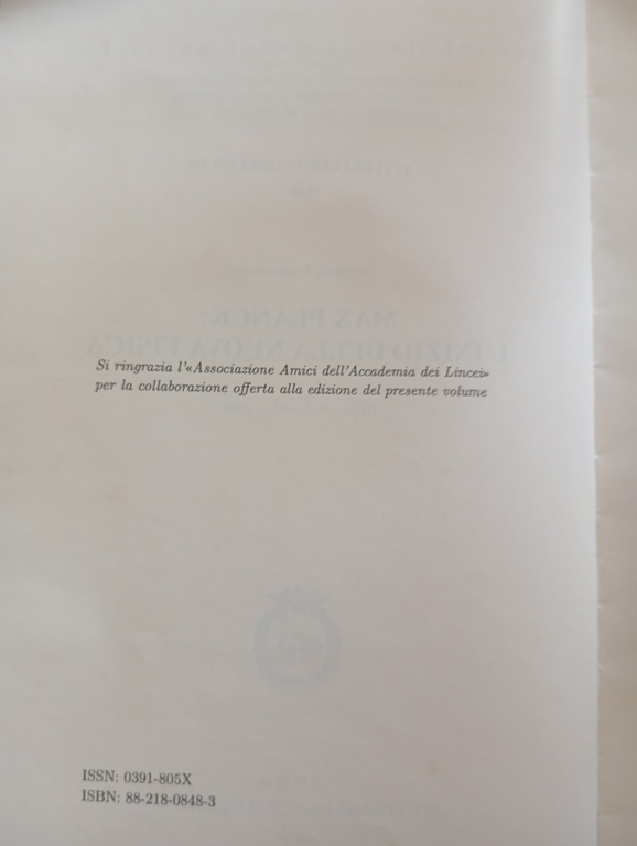 Max Planck: l'inizio della nuova fisica, Accademia dei Lincei, 2001 | Immagine Gallery 7