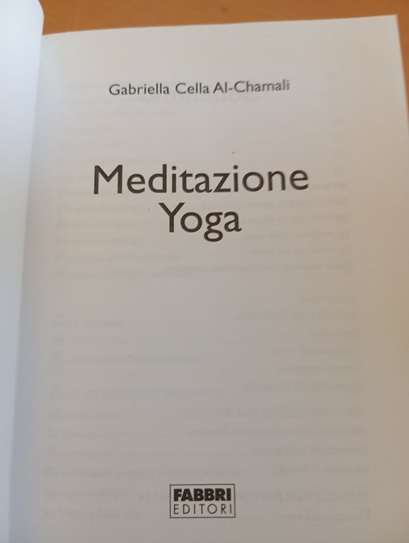 Meditazione yoga, Gabriella Cella Al-Chamali, Fabbri Editori, 2005
