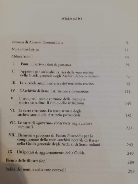 Memoria di provincia. Archivio di Rieti, Sabina, Roberto Marinelli, 1996