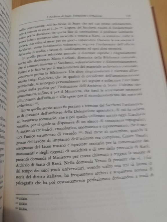 Memoria di provincia. Archivio di Rieti, Sabina, Roberto Marinelli, 1996