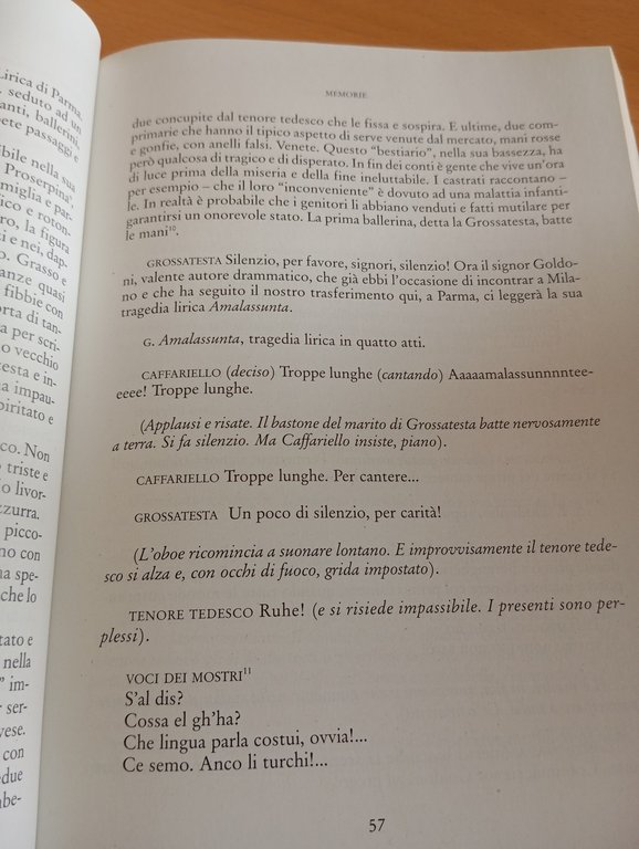 Memorie. Copione teatrale da Carlo Goldoni, Giorgio Strahler, Le Lettere, …
