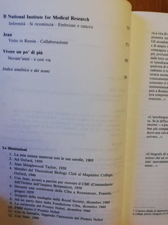 Memorie di un ravanello pensante. Un'autobiografia, Peter Medawar, 1993, Armando