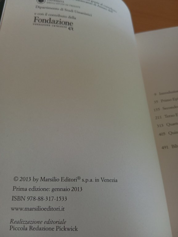 Memories, Giorgio Strehler, Sceneggiature sulla vita di Goldoni, Marsilio, 2013