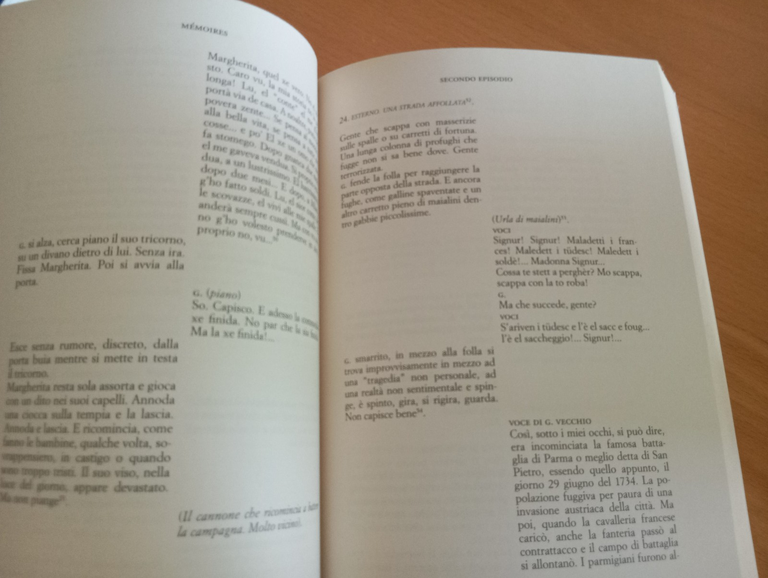 Memories, Giorgio Strehler, Sceneggiature sulla vita di Goldoni, Marsilio, 2013