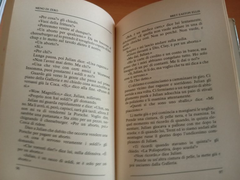 Meno di zero, Bret Easton Ellis, Tullio Pironti, 1986