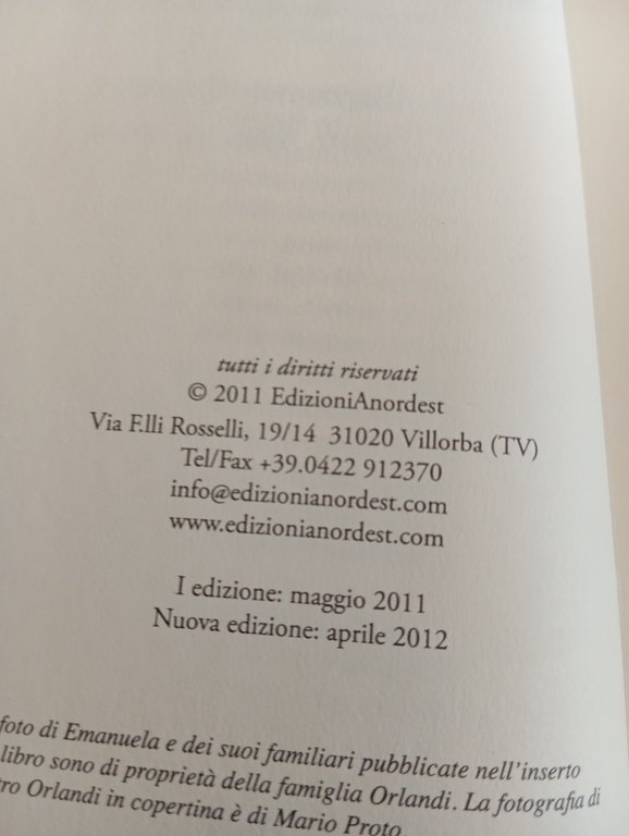 Mia sorella Emanuela, Fabrizio Peronaci - Pietro Orlandi, 2012