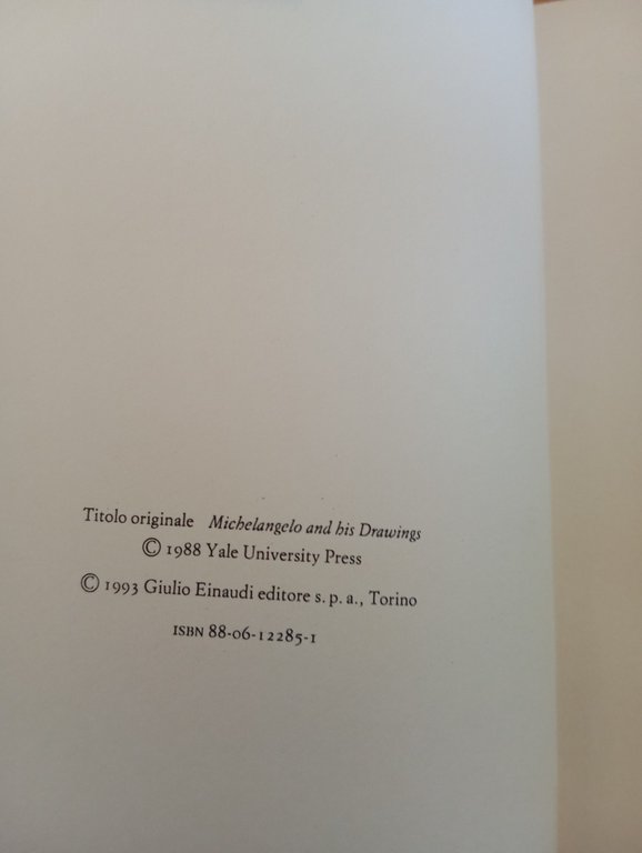 Michelangelo, i disegni, Michael Hirst, Einaudi, 1993 | Immagine Gallery 9