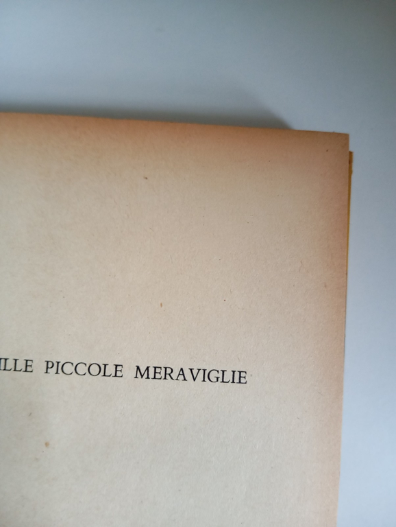 Mille piccole meraviglie, Walter Sperling, Mondadori, 1941, prima edizione