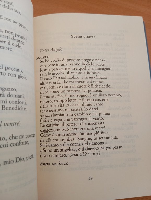 Misura per misura, W. Shakespeare, Traduzione di Cesare Garboli, Einaudi, …