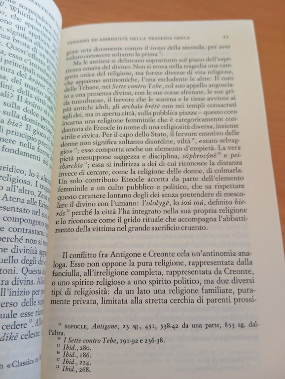 Mito e tragedia nell'antica Grecia, Venrnant e Vidal-Naquet, Einaudi, 1976