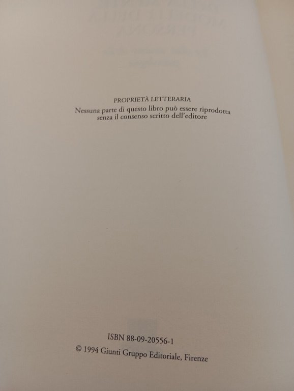 Modelli della mente, modelli della persona, Marcello Lostia, Giunti, 1994