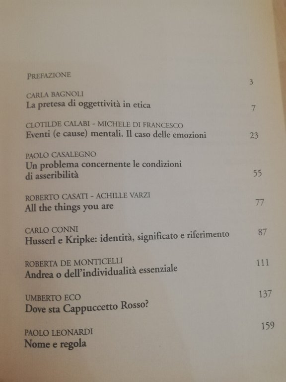 Modi dell'oggettività, Gabriele Usberti (a cura), Bompiani, 2000