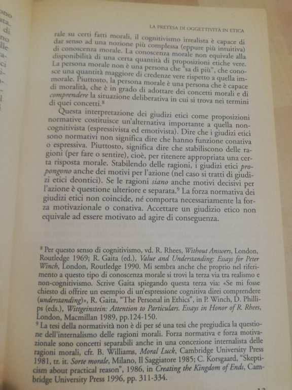 Modi dell'oggettività, Gabriele Usberti (a cura), Bompiani, 2000