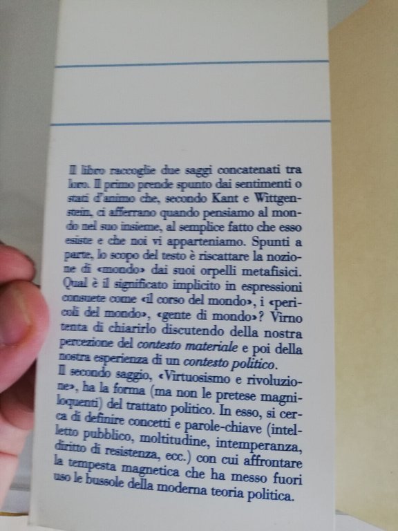 Mondanità. L'idea di mondo tra esperienza sensibile e sfera... Paolo …