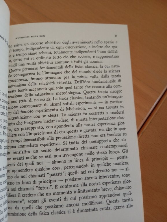 Mutamenti nelle basi della scienza, Werner Heisenberg, Bollati Boringhieri, 2015